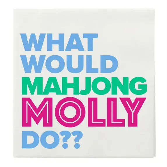 What Would Mahjong Molly Do? Cocktail Napkins The Happy Southerner 