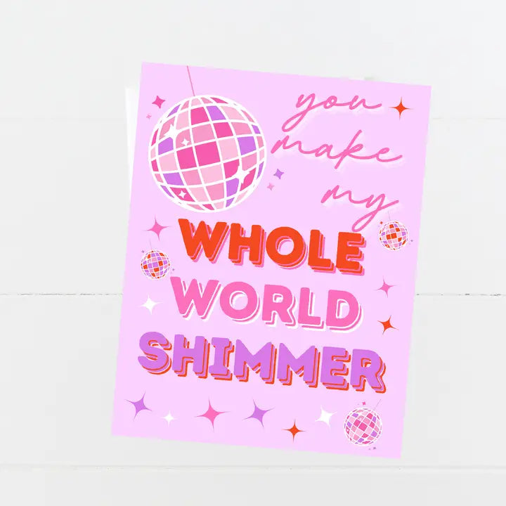 Whole World Shimmer Card The Happy Southerner 