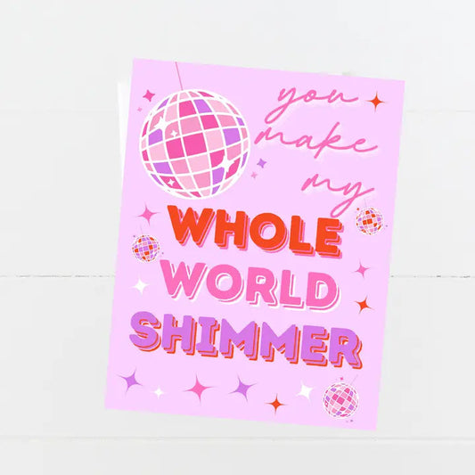 Whole World Shimmer Card The Happy Southerner 