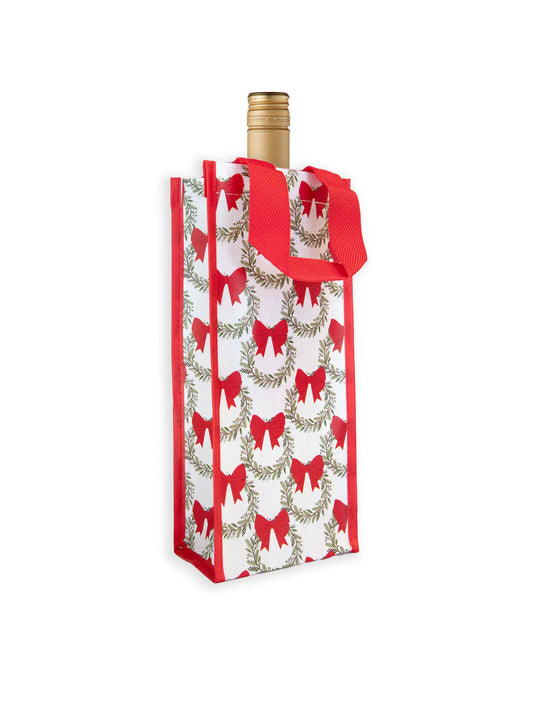 Wine Bag | Red Wreath The Happy Southerner 