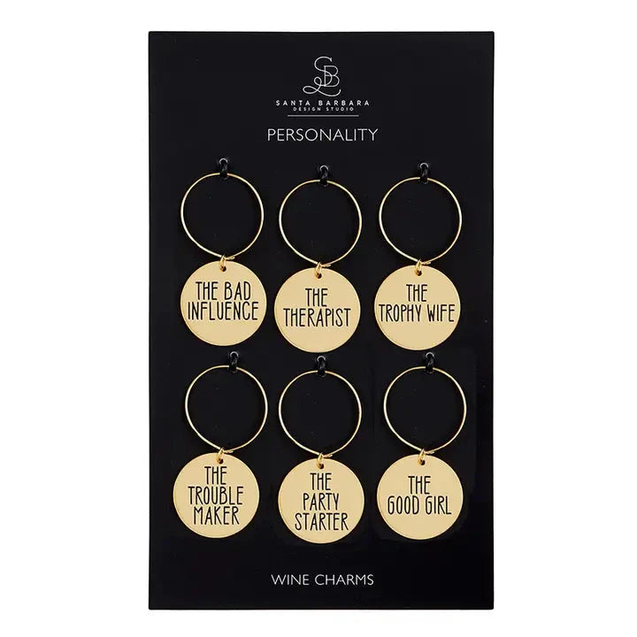 Wine Charm Set - Personality The Happy Southerner 