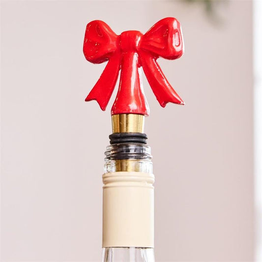 Wine Stopper Red Bow The Happy Southerner 