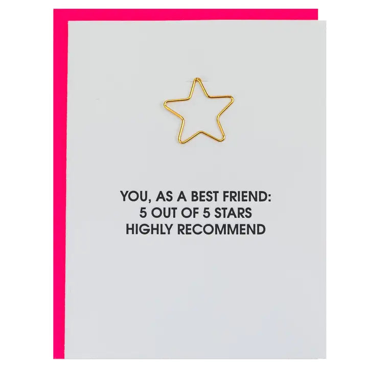 You As A Friend 5 Stars Greeting Card The Happy Southerner 