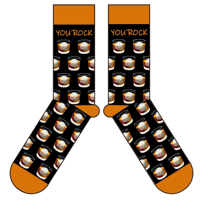 You Rock Bourbon Socks - Whiskey Drink The Happy Southerner 