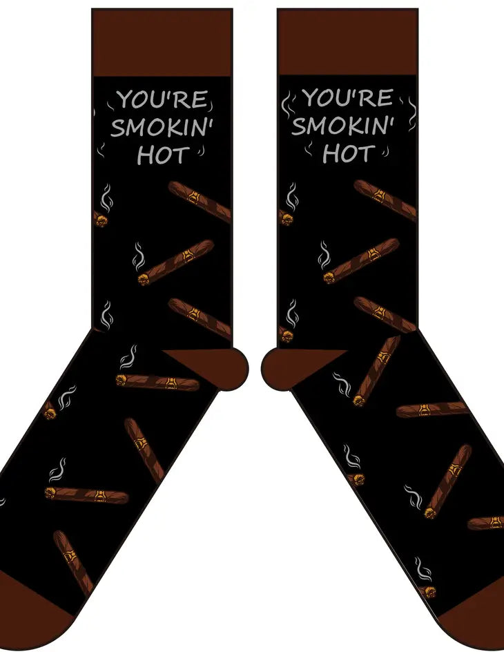 You're Smokin' Hot Fun Cigar Socks The Happy Southerner 