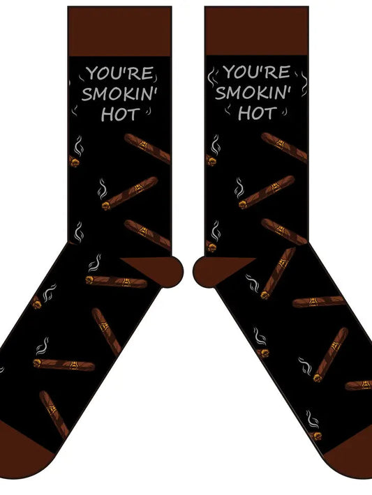 You're Smokin' Hot Fun Cigar Socks The Happy Southerner 