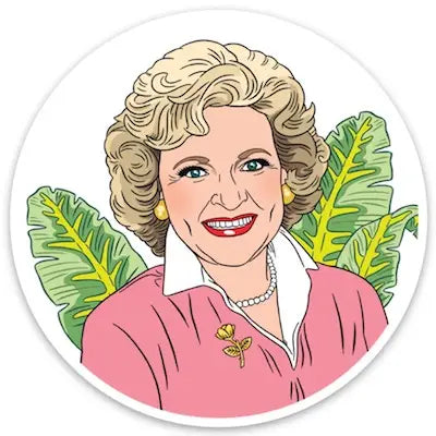 Betty White Die Cut Sticker The Happy Southerner 