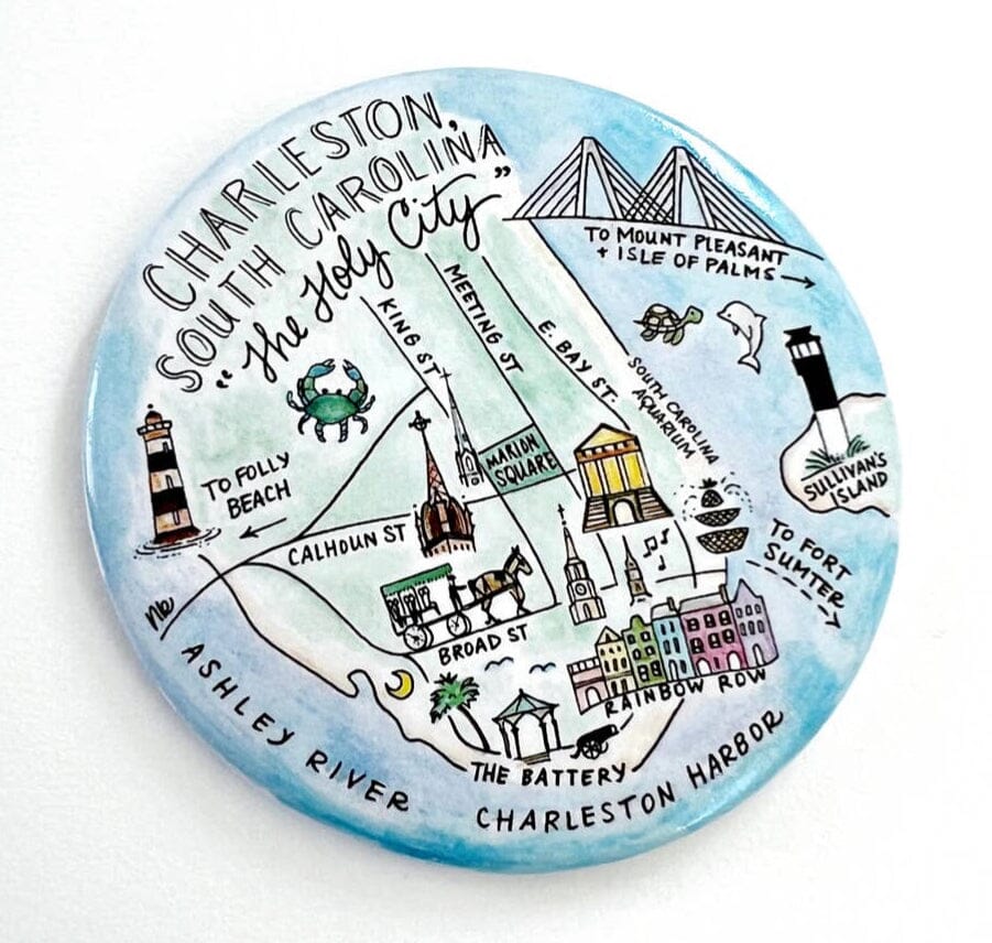 Charleston Magnet Circle The Happy Southerner 