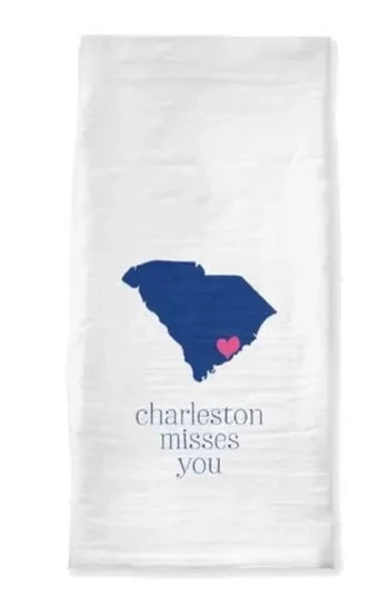Charleston Misses You Tea Towel The Happy Southerner 