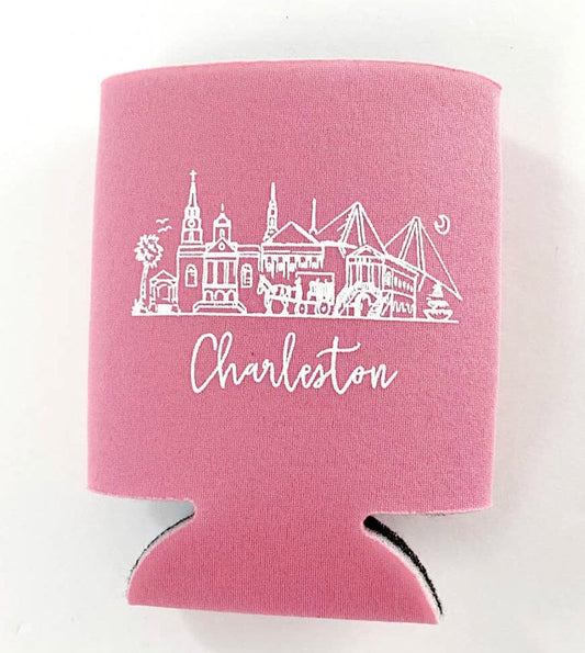 Charleston Pink Koozie The Happy Southerner 