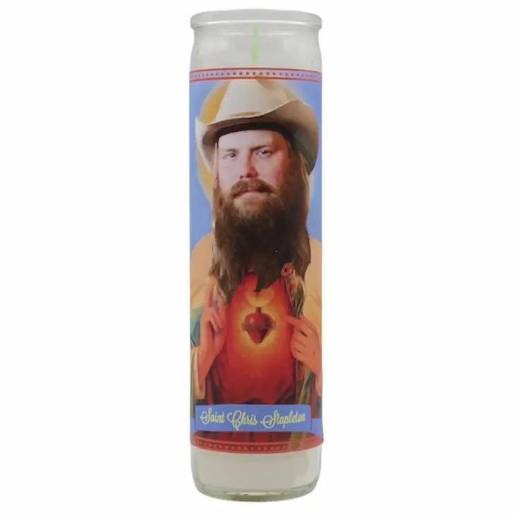 Chris Stapleton Devotional Prayer Saint Candle The Happy Southerner 