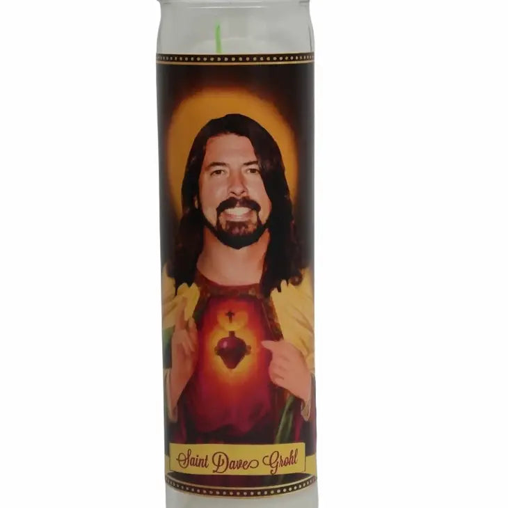 Dave Grohl Devotional Prayer Saint Candle The Happy Southerner 