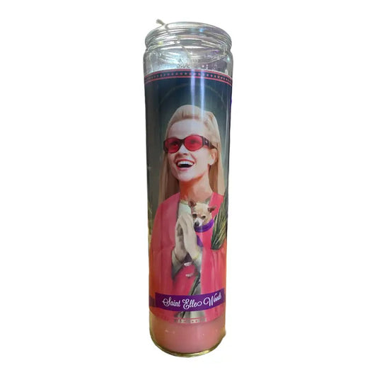 Elle Woods Devotional Prayer Saint Candle The Happy Southerner 