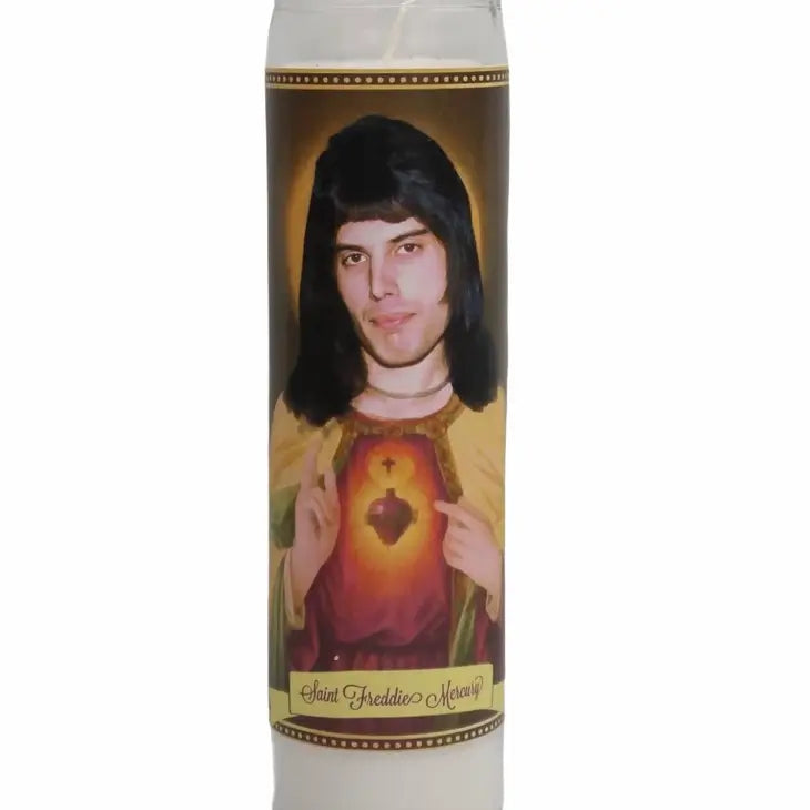 Freddie Mercury Devotional Prayer Saint Candle The Happy Southerner 