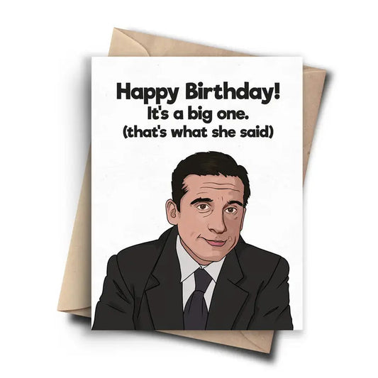 Funny Birthday Card - the Office Milestone Birthday The Happy Southerner 