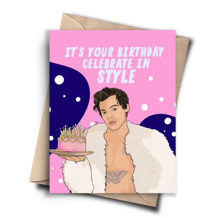 Harry Styles Funny Birthday Card - Pop Culture Birthday Gift | Best ...