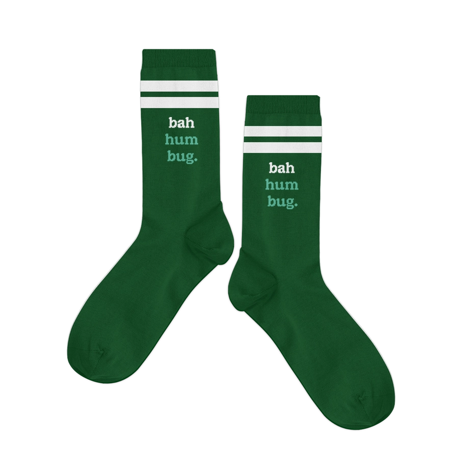 Holiday Socks - bah hum bug The Happy Southerner 