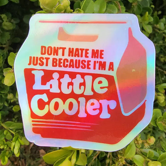 Holographic Don’T Hate Me Because I’M A Little Cooler Sticker The Happy Southerner 