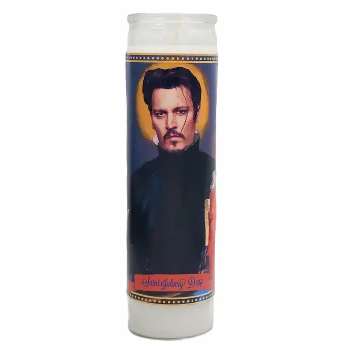 Johnny Depp Devotional Prayer Saint Candle The Happy Southerner 