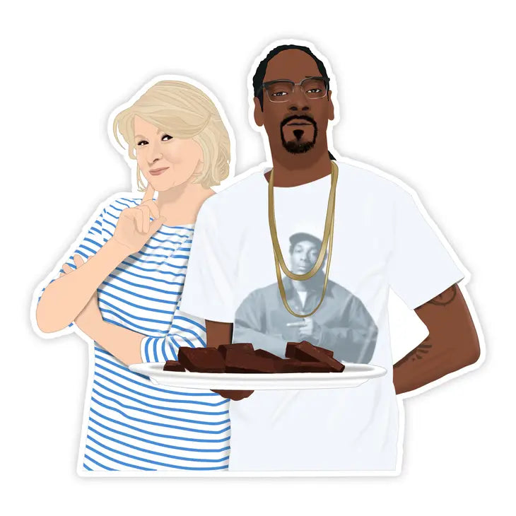 Martha Stewart and Snoop Dogg Sticker The Happy Southerner 