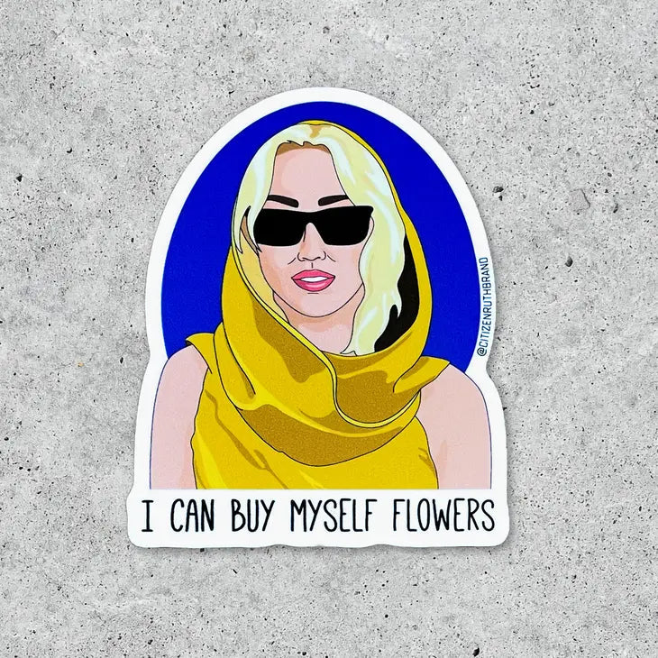 Miley Cyrus Flowers Sticker The Happy Southerner 