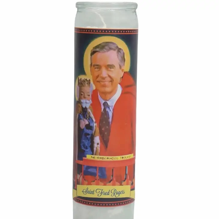 Mr. Rogers Devotional Prayer Saint Candle The Happy Southerner 