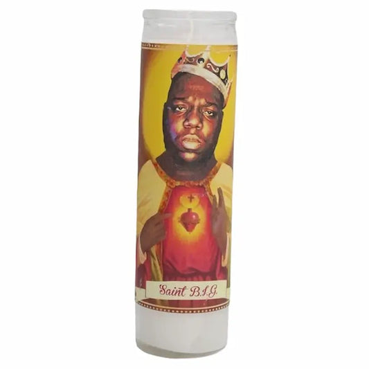 Notorious B.I.G. Devotional Prayer Saint Candle The Happy Southerner 