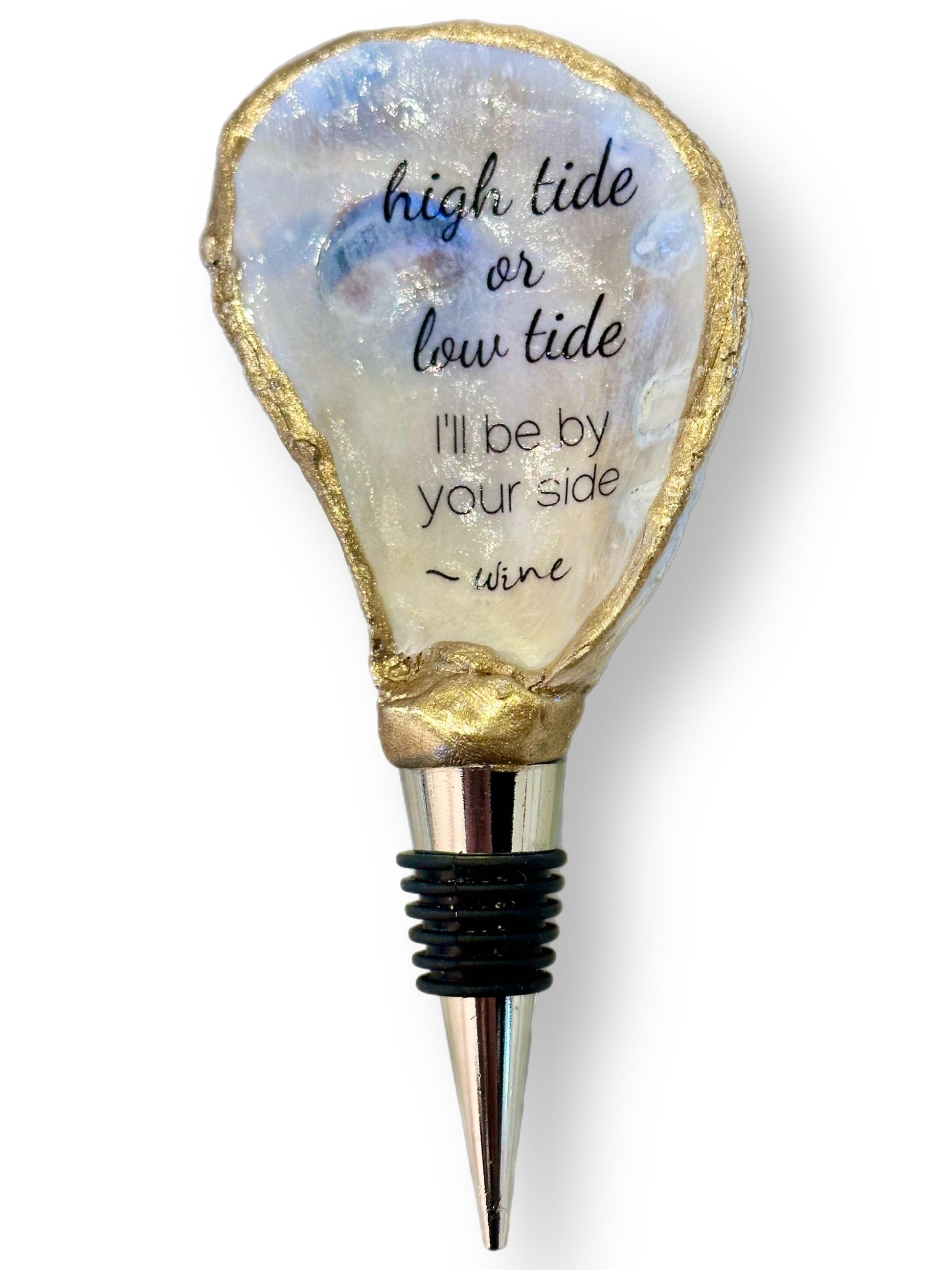 Oyster Wine Stopper - High Tide or Low Tide The Happy Southerner 