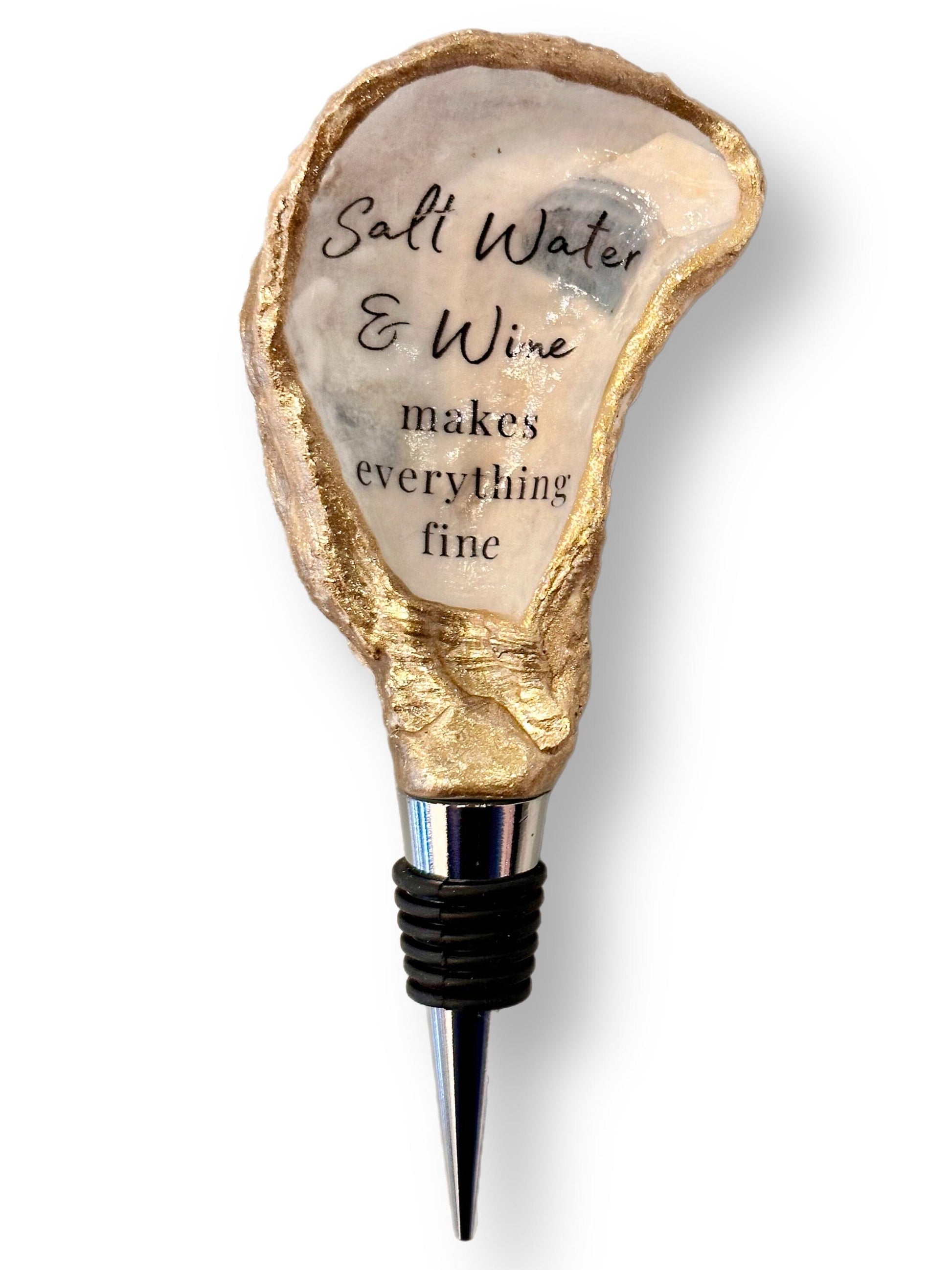 Oyster Wine Stopper - Salt Water and Wine The Happy Southerner 