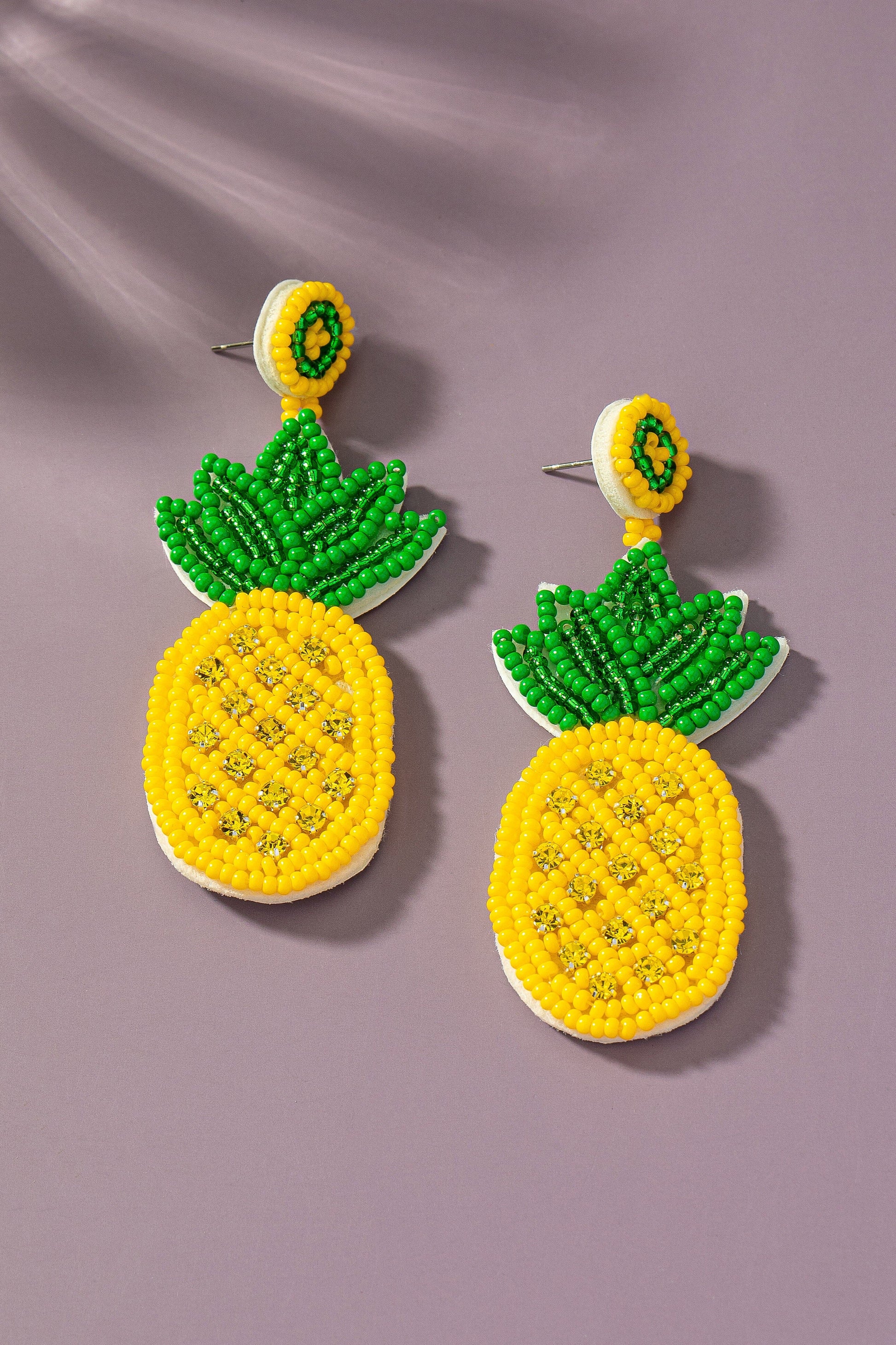 Pineapple Beaded Earrings The Happy Southerner 