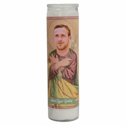 Ryan Gosling Devotional Prayer Saint Candle The Happy Southerner 