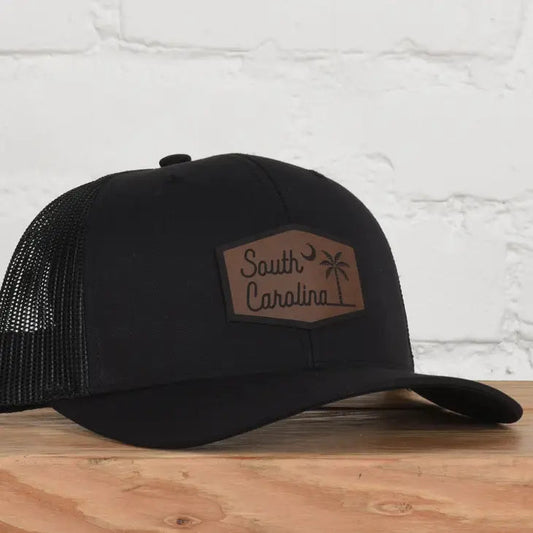 South Carolina Script Snapback Hat - Black The Happy Southerner 