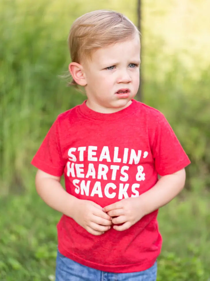 Stealin' Hearts & Snacks - Toddler Shirt The Happy Southerner 