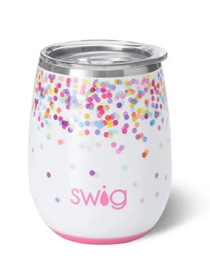 Swig Confetti Stemless Wine Cup (14oz) The Happy Southerner 