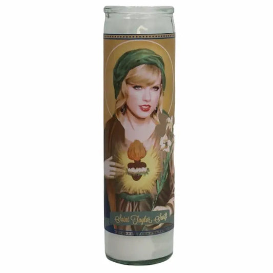 Taylor Swift Devotional Prayer Saint Candle The Happy Southerner 