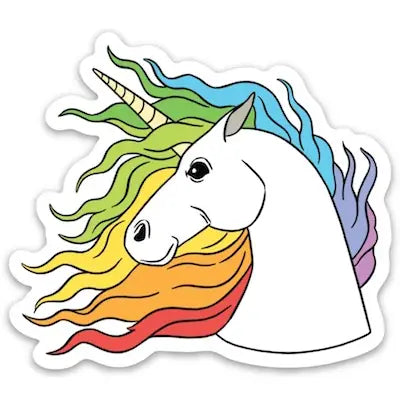 Unicorn Die Cut Sticker The Happy Southerner 